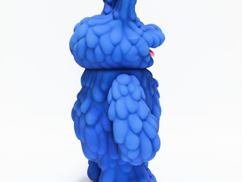 3D Printing Blue Sofubi Style Muckey POP MART toy 3D 모델