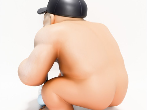 3D プリント ゴリラ シルバーバック ゴルフ スタチュー おもちゃ 3Dモデル