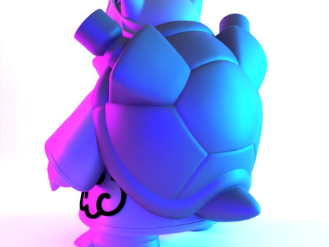 Juguete de Pokémon Blastoise Akatsuki Amegakure Naruto Shippuden con impresión 3D Modelo 3D