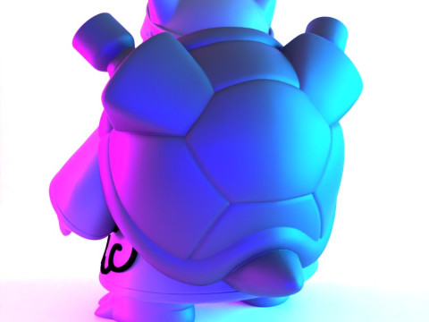 Juguete de Pokémon Blastoise Akatsuki Amegakure Naruto Shippuden con impresión 3D Modelo 3D