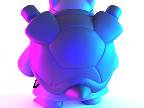 Juguete de Pokémon Blastoise Akatsuki Amegakure Naruto Shippuden con impresión 3D Modelo 3D