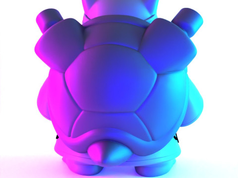 Juguete de Pokémon Blastoise Akatsuki Amegakure Naruto Shippuden con impresión 3D Modelo 3D