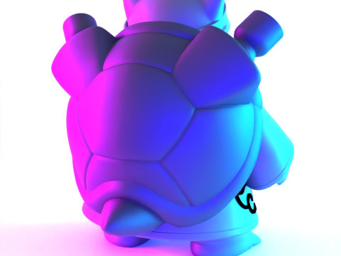 Juguete de Pokémon Blastoise Akatsuki Amegakure Naruto Shippuden con impresión 3D Modelo 3D