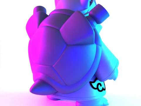 Juguete de Pokémon Blastoise Akatsuki Amegakure Naruto Shippuden con impresión 3D Modelo 3D