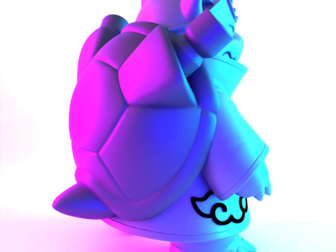 Juguete de Pokémon Blastoise Akatsuki Amegakure Naruto Shippuden con impresión 3D Modelo 3D