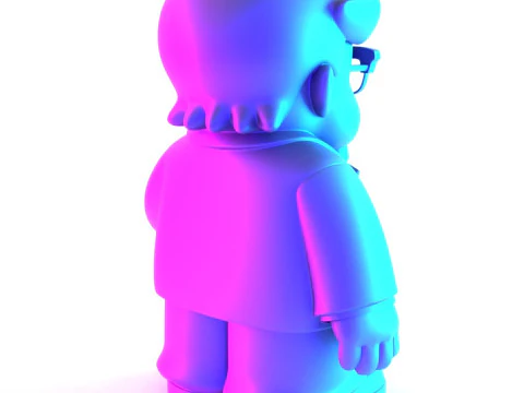 3D Printing Black Colonel Sanders The Chicken Father KFC toy 3D Model