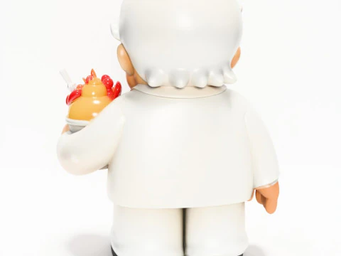 3D Printing White Colonel Sanders The Chicken Father KFC toy 3D Model