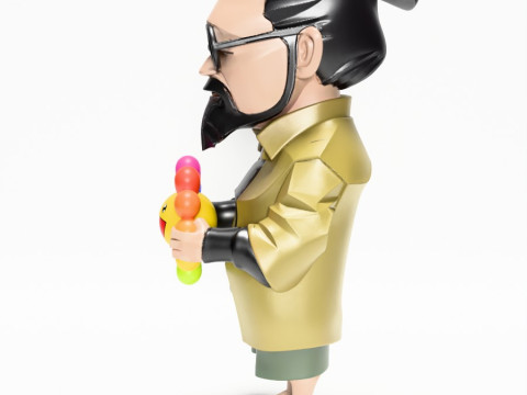 3D-печать игрушки японского создателя цветов Такаси Мураками 3D Модель