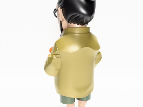 3D-печать игрушки японского создателя цветов Такаси Мураками 3D Модель