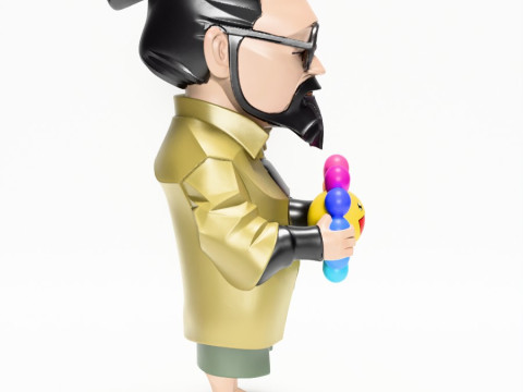 3D-печать игрушки японского создателя цветов Такаси Мураками 3D Модель