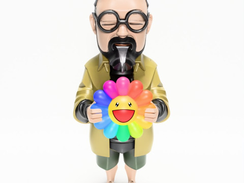 3D-печать игрушки японского создателя цветов Такаси Мураками 3D Модель