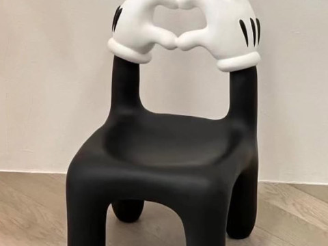 3D Printing Cartoon Mickey Glove Chair Heart Hands Props Second Life toy 3D 模型