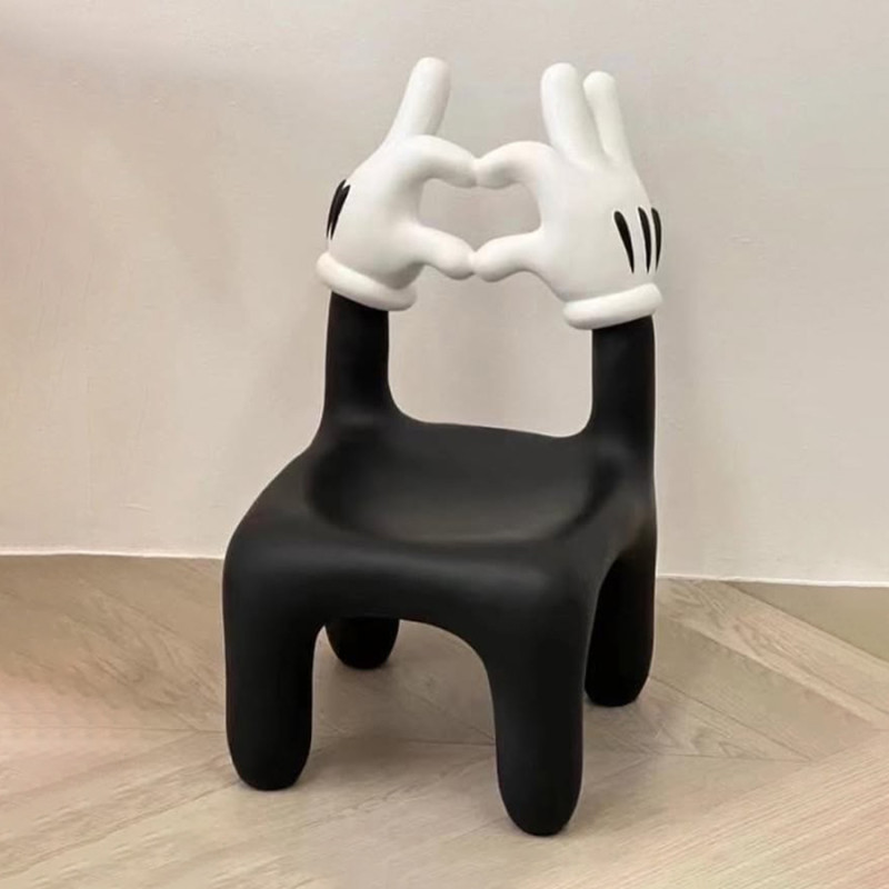 3D-Druck Cartoon Mickey Handschuh Stuhl Herz Hände Requisiten Second Life Spielzeug 3D Modell .c4d .max .obj .3ds .fbx .stl .blend