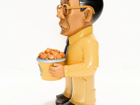 3D Printing Gus Fring Los Pollos hermanos Boss Breaking Bad toy 3D Model