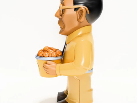 3D Printing Gus Fring Los Pollos hermanos Boss Breaking Bad toy 3D Model