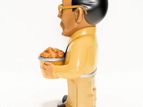 3D Printing Gus Fring Los Pollos hermanos Boss Breaking Bad toy 3D Model