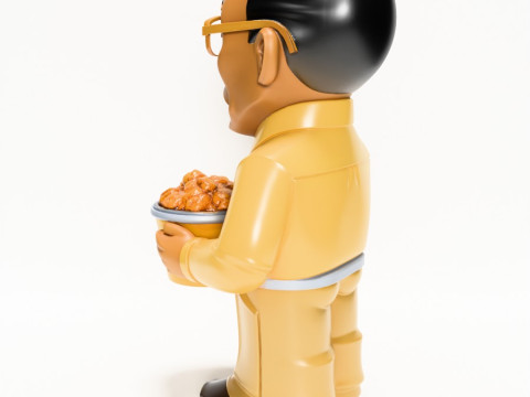 Іграшка 3D Printing Gus Fring Los Pollos hermanos Boss Breaking Bad 3D Модель