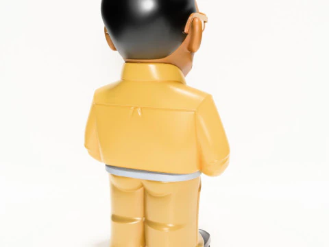 3D Printing Gus Fring Los Pollos hermanos Boss Breaking Bad toy 3D Model