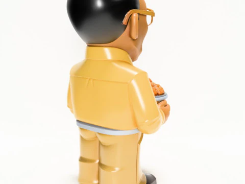 3D Printing Gus Fring Los Pollos hermanos Boss Breaking Bad toy 3D Model