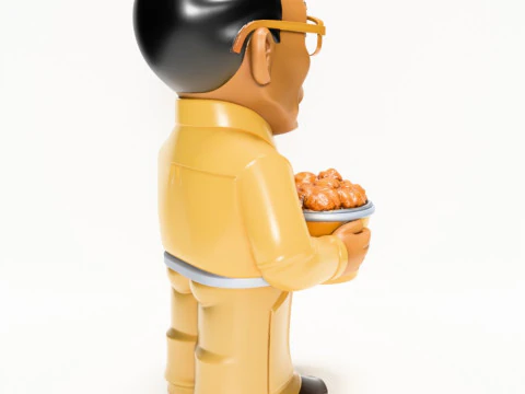 3D Printing Gus Fring Los Pollos hermanos Boss Breaking Bad toy 3D Model