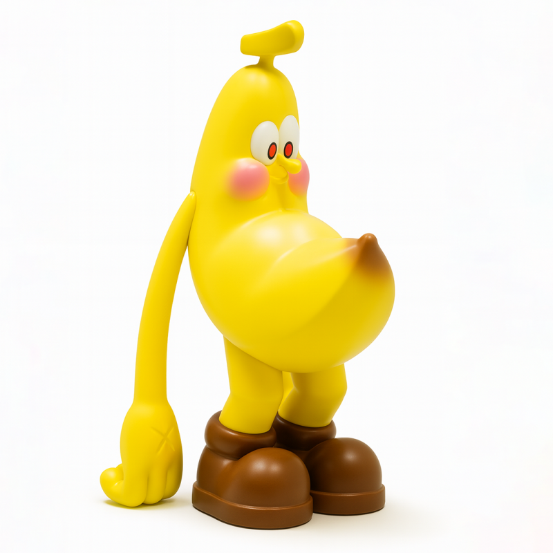 Mainan POP MART Kupas Pisang Cetak 3D Model 3D .c4d .max .obj .3ds .fbx .stl .blend