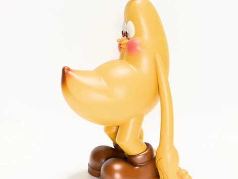 3D Printing Banana Blushing Peel POP MART toy 3D Model