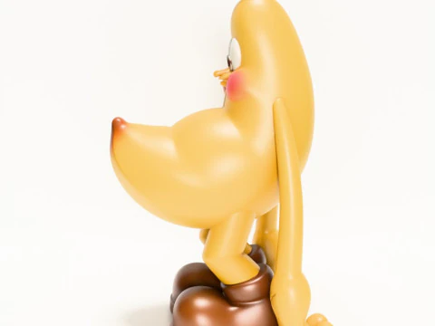 3D Printing Banana Blushing Peel POP MART toy 3D Model