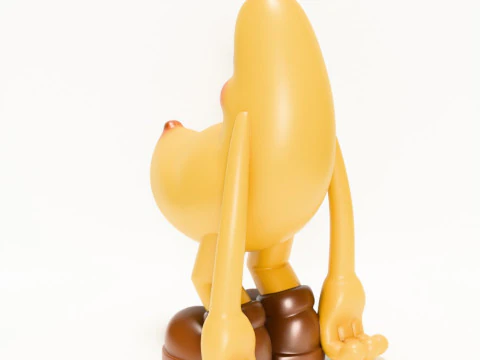 3D Printing Banana Blushing Peel POP MART toy 3D Model