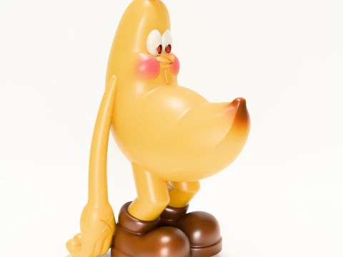 3D Printing Banana Blushing Peel POP MART toy 3D Model