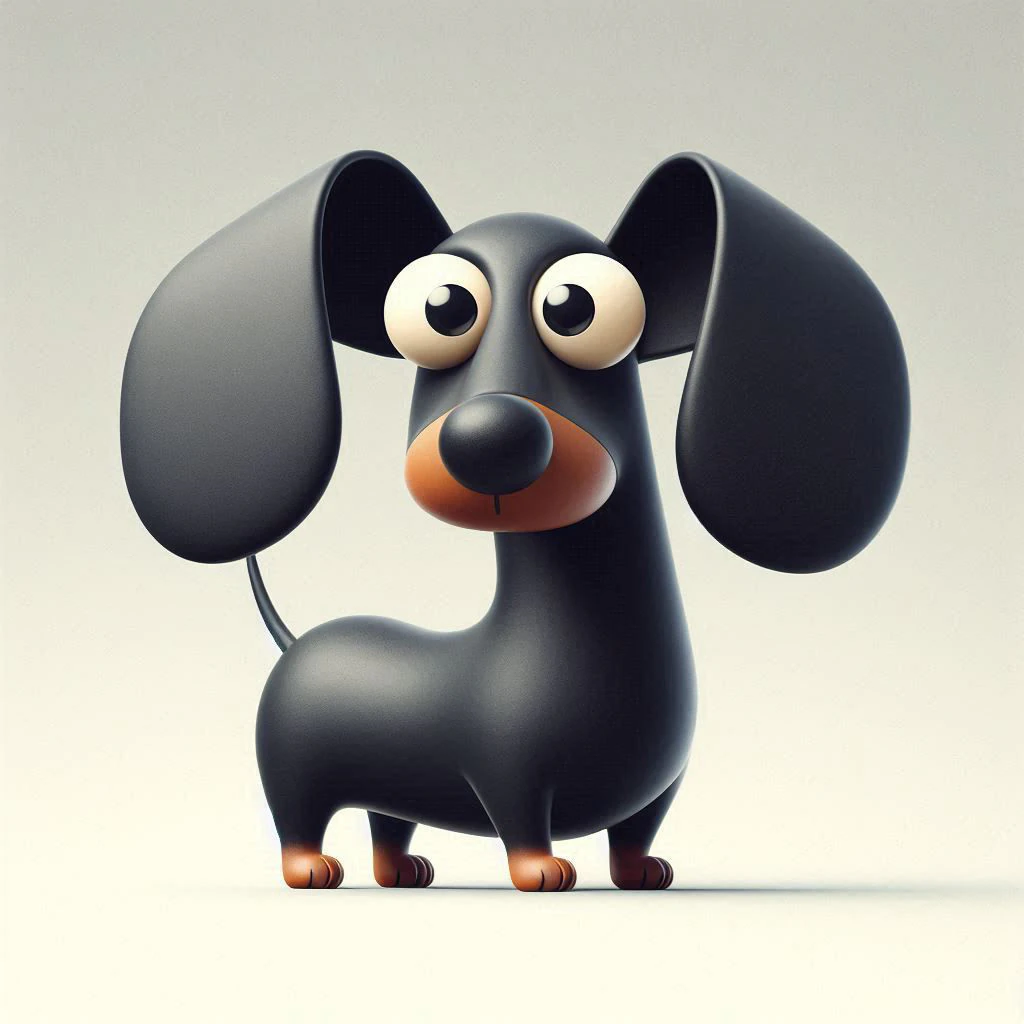 3D Printing Sausage Wiener Dog toy 3D Model .c4d .max .obj .3ds .fbx .stl .blend