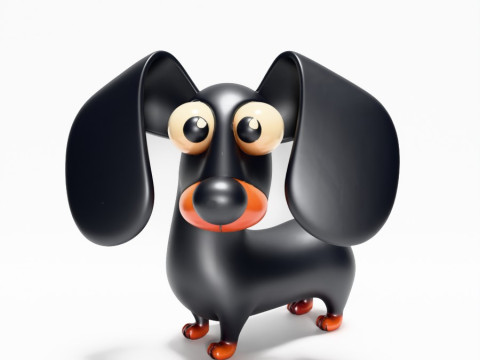 3D プリント ソーセージ ウインナー 犬のおもちゃ 3Dモデル