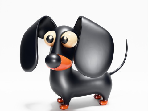 3D プリント ソーセージ ウインナー 犬のおもちゃ 3Dモデル