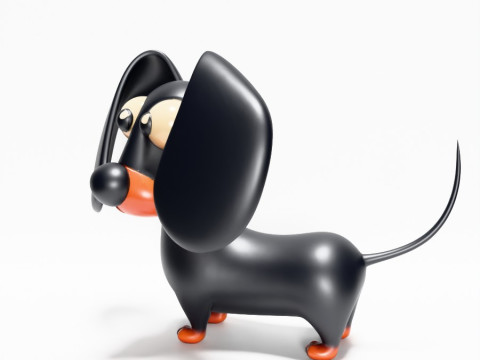 3D プリント ソーセージ ウインナー 犬のおもちゃ 3Dモデル