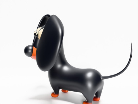 3D プリント ソーセージ ウインナー 犬のおもちゃ 3Dモデル