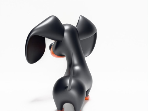 3D プリント ソーセージ ウインナー 犬のおもちゃ 3Dモデル