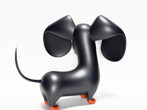3D プリント ソーセージ ウインナー 犬のおもちゃ 3Dモデル