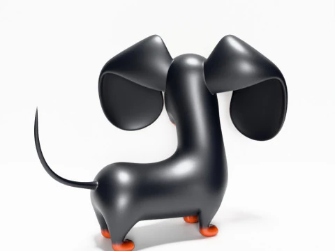 3D Printing Sausage Wiener Dog toy 3D Model