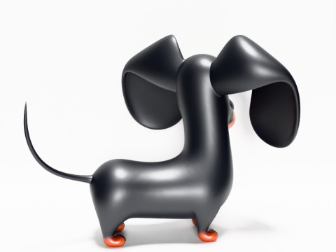 3D プリント ソーセージ ウインナー 犬のおもちゃ 3Dモデル