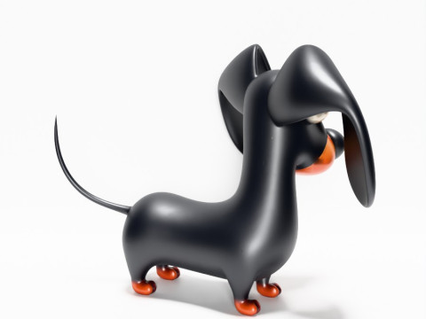 3D プリント ソーセージ ウインナー 犬のおもちゃ 3Dモデル