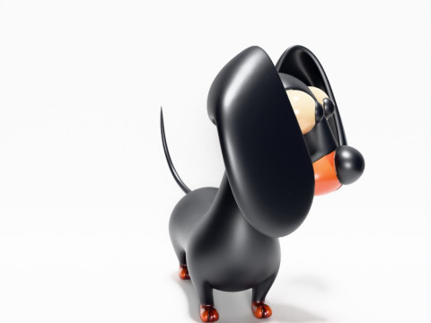 3D プリント ソーセージ ウインナー 犬のおもちゃ 3Dモデル