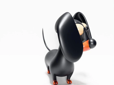 3D Printing Sausage Wiener Dog toy 3D Model