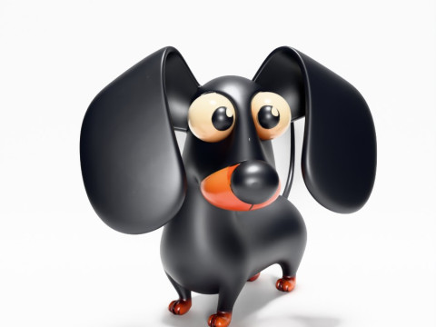 3D プリント ソーセージ ウインナー 犬のおもちゃ 3Dモデル