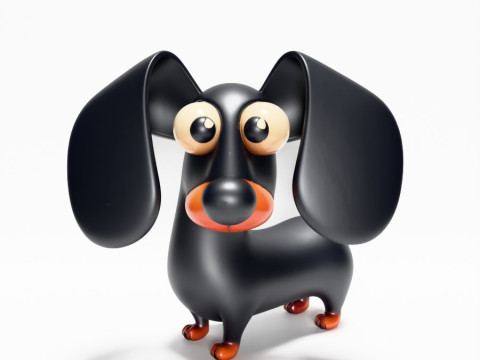 3D プリント ソーセージ ウインナー 犬のおもちゃ 3Dモデル