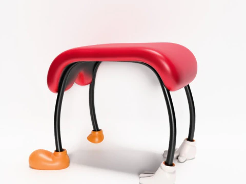 3D Printing Mickey Pants Bedside Table Chair Props Second Life toy 3D Model