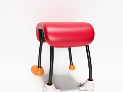 Stampa 3D Topolino Pantaloni Comodino Sedia Puntelli Giocattolo Second Life Modello 3D