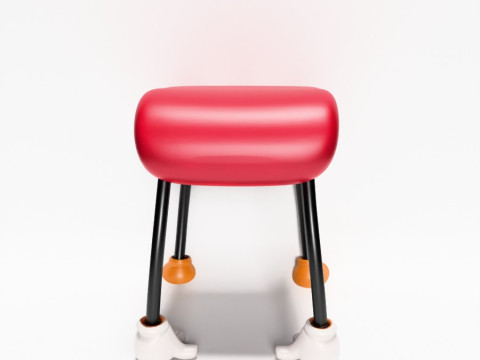 Stampa 3D Topolino Pantaloni Comodino Sedia Puntelli Giocattolo Second Life Modello 3D
