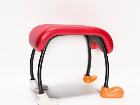 3D Printing Mickey Pants Bedside Table Chair Props Second Life toy 3D Model