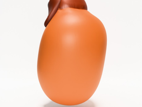 3D Printing Dachshund Hot Dog Mustard Pup toy 3D Model