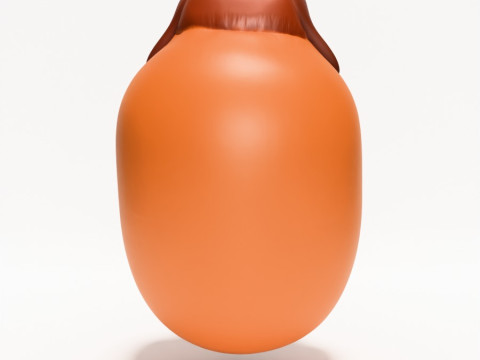 3D Printing Dachshund Hot Dog Mustard Pup toy 3D Model