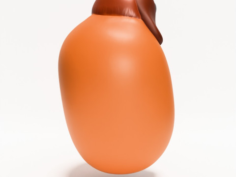 3D Printing Dachshund Hot Dog Mustard Pup toy 3D Model